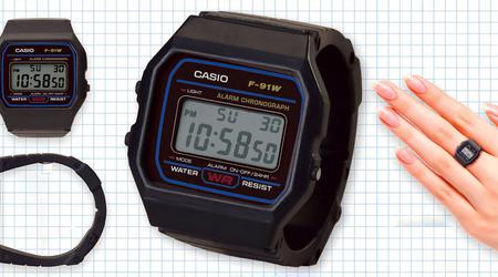 Casio has launched a collection of mini watches in the form of rings
