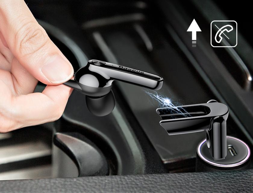 Baseus NGCX: Bluetooth-гарнитура для автомобилиста с беспроводной USB-зарядкой за $13