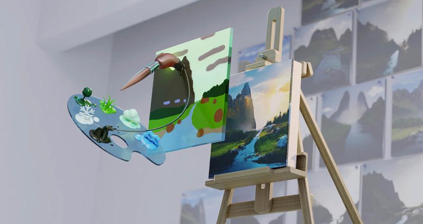 Даже неопытный может стать художником: NVIDIA анонсировала графический редактор Canvas, который превращает простой эскиз в красивое изображение