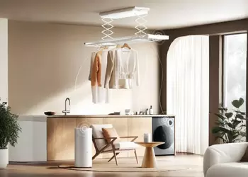 И белье высушит, и комнату осветит: Xiaomi представила новую потолочную сушилку, которую не сразу найдешь