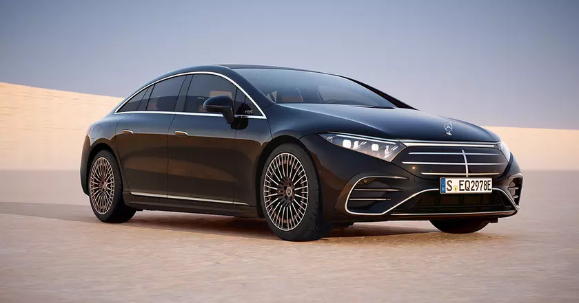 Революционный дизайн Mercedes-Benz EQS на иллюстративном снимке