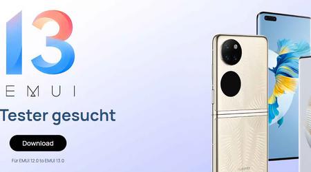 Huawei rozpoczyna testy EMUI 13 dla Huawei P50 Pocket, Huawei P50 Pro, Huawei Nova 10 i innych smartfonów w Europie
