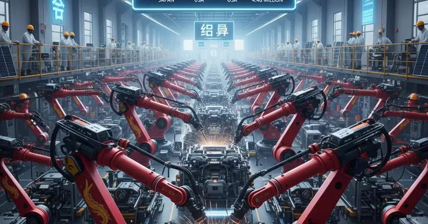В 2024 году Китай установил больше промышленных роботов, чем остальной мир вместе взятый