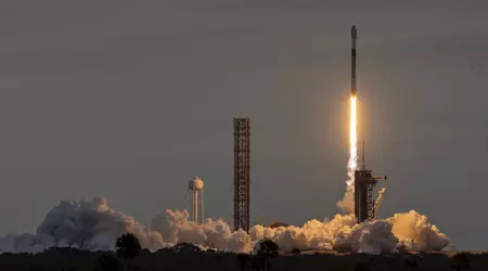 Falcon 9 sent the Ukrainian nanosatellite PolyITAN-HP-30 into space and set a new record for simultaneous launch of spacecraft into orbit