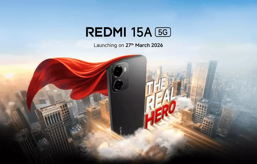 Смартфон Redmi 15A в трёх цветах