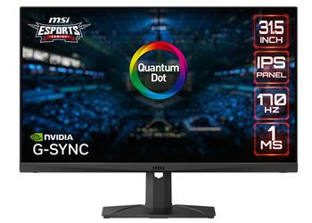 MSI introduced quantum dot monitor with frame rate up to 170 Hz and WQHD resolution