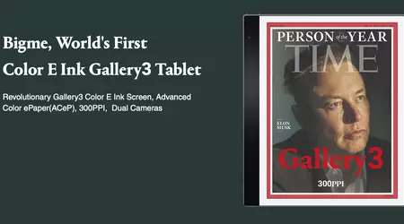 Bigme unveiled the world's first e-book with an E Ink screen that supports over 50,000 colors
