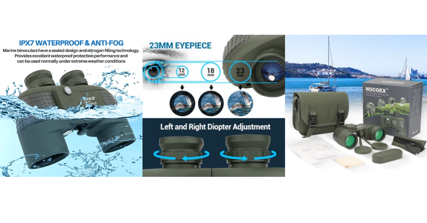 NOCOEX Marine best waterproof binoculars for boating