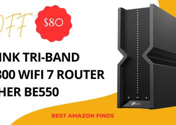 TP-Link Tri-Band BE9300 WiFi 7 Router Archer BE550 - $80 Off Buy Now!