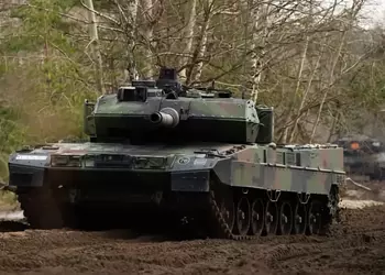 ВСУ показали как с помощью немецкого танка Leopard 2A6 ведут огонь по оккупантам