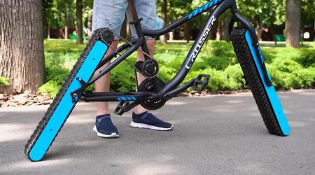 A blogger has created a bike without wheels, and it rides! (video)