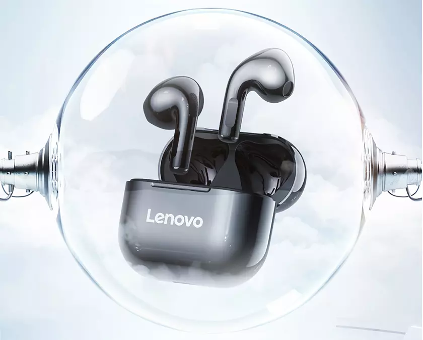 Lenovo LP40: полностью беспроводные вкладыши с защитой IPX5, портом USB-C и автономностью до 20 часов за $12