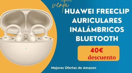 Auriculares inalámbricos Bluetooth HUAWEI FreeClip ¡40 euros de descuento! Oferta por tiempo limitado