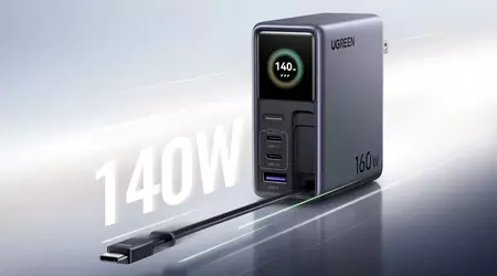 Ugreen Nexode Pro 160W: зарядка з екраном, Wi-Fi та кабелем-рулеткою