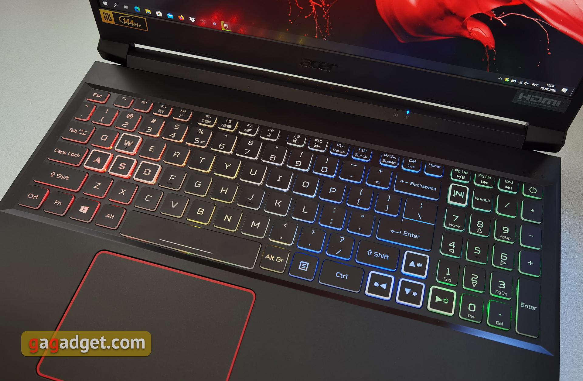 Замена клавиатуры на ноутбуке acer nitro 5 an515 52