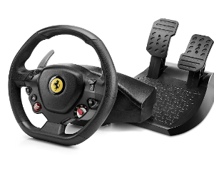 Volante de carreras Thrustmaster T80 Ferrari 488 GTB Edición con pedales 