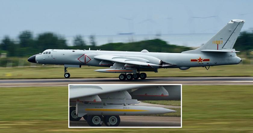 China introducirá un misil balístico aéreo para el bombardero H-6K