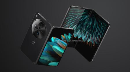 Hoogwaardige renders van de OnePlus Open met een gigantische Hasselblad-camera, platte randen en een leren achterpaneel zijn online opgedoken