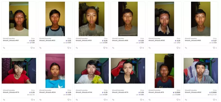 22-летний студент продал более 500 селфи в формате NFT и стал миллионером