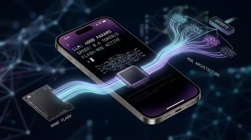 Смартфон iPhone 17 Pro на фоне кода