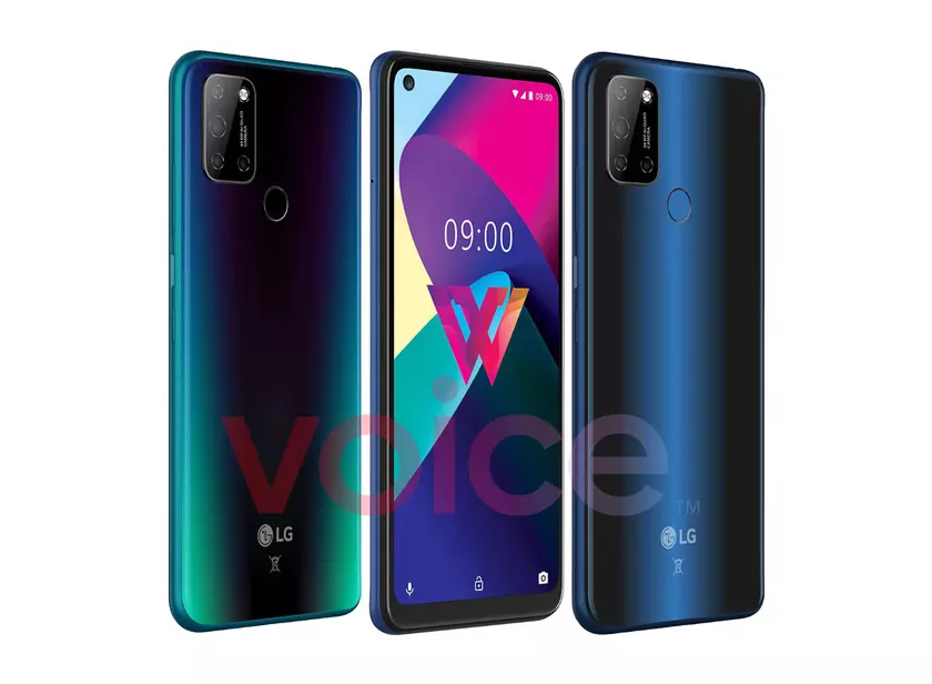 Бюджетник LG W41 с «дырявым» экраном и квадро-камерой появился на официальных пресс рендерах