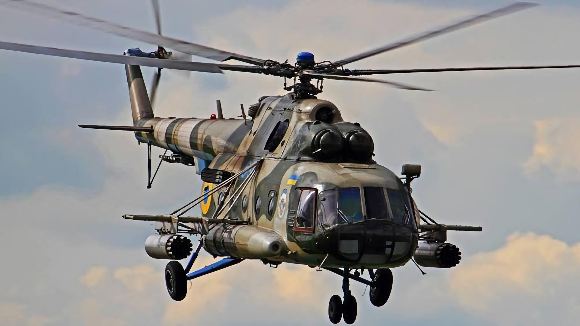 The Ukrainian Armed Forces showed a spectacular video of a Mi-8 ...