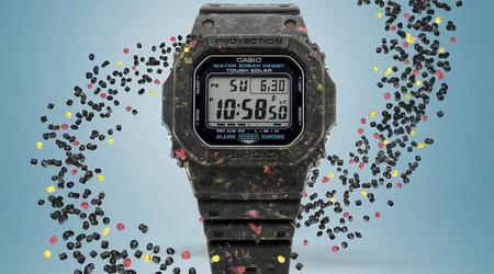 Casio presenta el G-5600BG-1: un reloj fabricado con residuos reciclados por 199 dólares