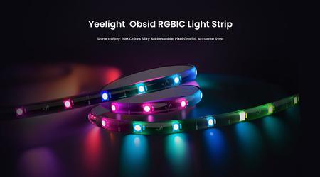 Yeelight anuncia la tira de luces LED Obsid RGBIC, que puede sincronizarse con música y juegos