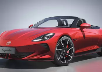 В Украине стартовали продажи электрического родстера с «крыльями бабочки» — MG Cyberster