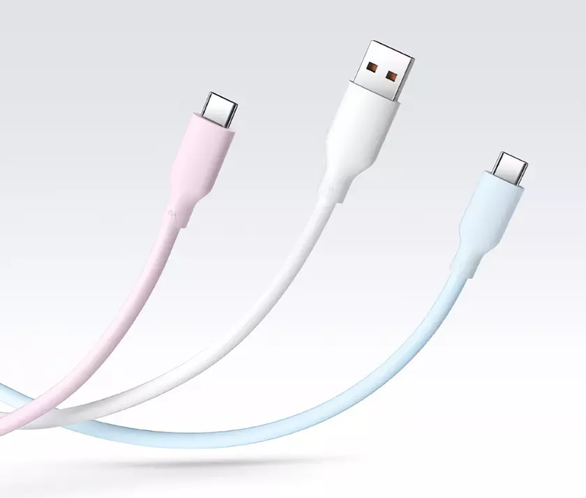 Xiaomi выпустила 2-х метровый силиконовый кабель USB-A на USB-C с поддержкой зарядки на 120 Вт