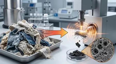 Transforming Old T-Shirts: Cotton Waste Powers Future Supercapacitors in Minutes with Microwave Technology