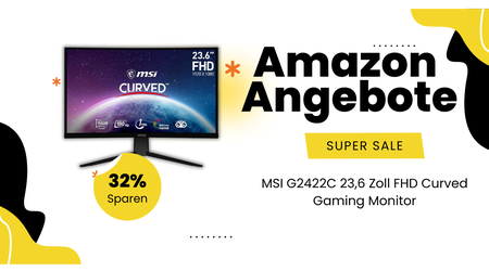 MSI G2422C Gaming Monitor 24 Zoll Curved – Jetzt 48€ Rabatt!