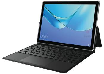 Пресс-фото планшета Huawei MediaPad M5 10 Pro с чехлом-клавиатурой