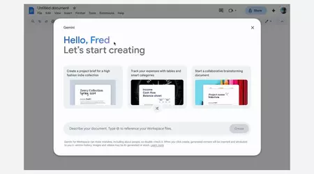 Google teste la fonction "Aidez-moi à créer" de Gemini dans Google Docs