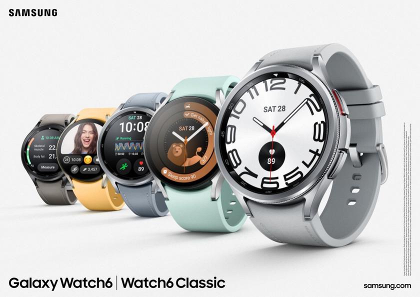 Samsung Galaxy Watch 6 – экран Super AMOLED, сапфировое стекло, Exynos W930 и Wear OS 4 с One UI 6 Watch по цене от $300