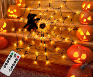 Halloween-Spinnenlichter 