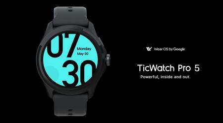 TicWatch Pro 5: pierwszy na świecie smartwatch z procesorem Snapdragon W5+ Gen 1 na pokładzie