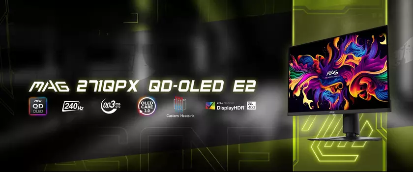 MSI показала новый игровой монитор MAG с 27-дюймовым QD-OLED-экраном на 240 Гц за $699