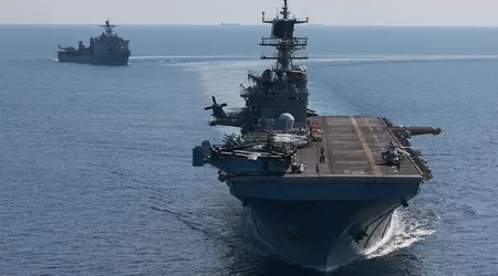 The US will leave the amphibious assault ships USS Carter Hall and USS Bataan in the Red Sea along with three Arleigh Burke-class guided-missile destroyers