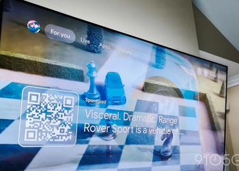 Google TV запускает рекламу с QR-кодами