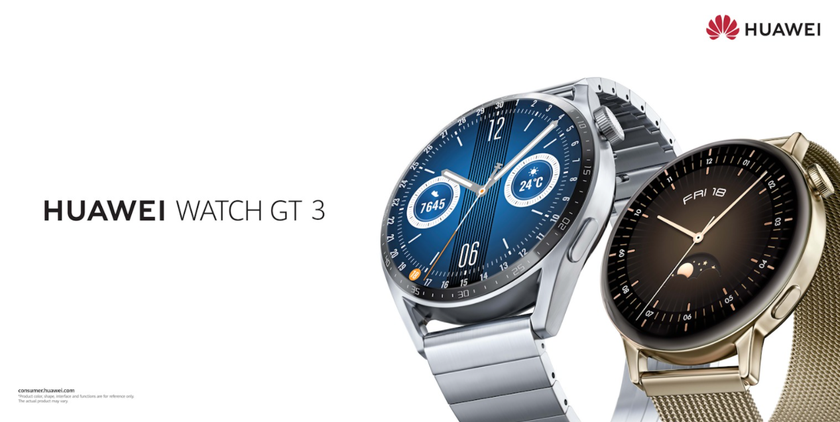 Huawei Watch GT 3 - екрани 42 мм та 46 мм, до 14 днів автономної роботи, SpO2 і GPS за ціною від €329