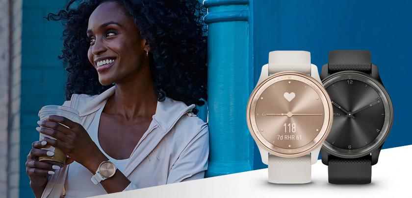 Garmin Vivomove Trend: Hybrid smartwatch with SpO2 sensor and Garmin Pay for $269