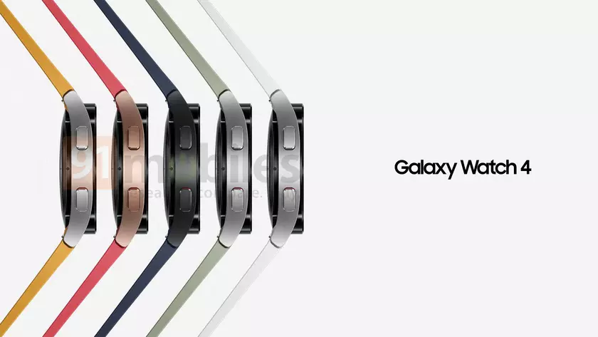 Samsung Galaxy Watch 4 появились на официальных рендерах: новые расцветки, плоский дисплей и никакого безеля