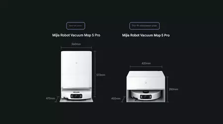 Xiaomi presented the Mijia Robot Vacuum 5 Pro robot vacuum cleaner