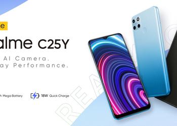 Realme C25Y - the new cheapest smartphone with a 50 MP camera