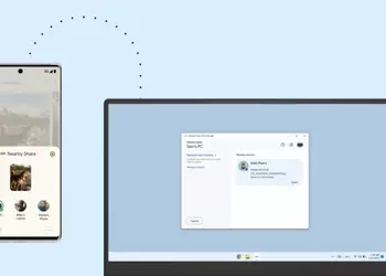 Android Nearby Share стала доступна для Windows