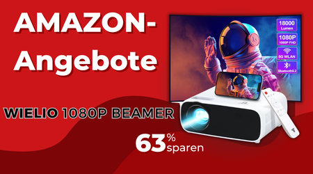 Wielio 1080P Mini Beamer mit WiFi & Bluetooth – Jetzt 250€ günstiger!