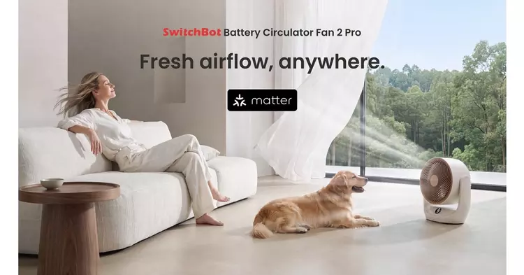 SwitchBot Battery Circulator Fan 2 Pro: Matter, USB-C и 70 часов автономности