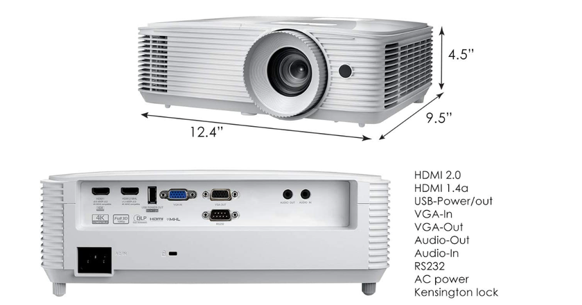 Optoma HD39HDRx fire tv projector