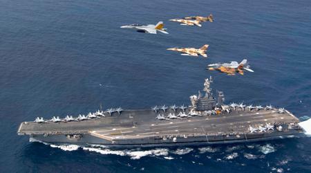 Nach der USS Gerald R. Ford entsenden die Vereinigten Staaten den Flugzeugträger USS Dwight D. Eisenhower zur Unterstützung Israels in das Mittelmeer.